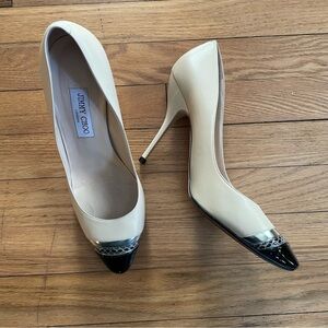 Jimmy Choo Cream Stiletto Heel | Size 41 US 11